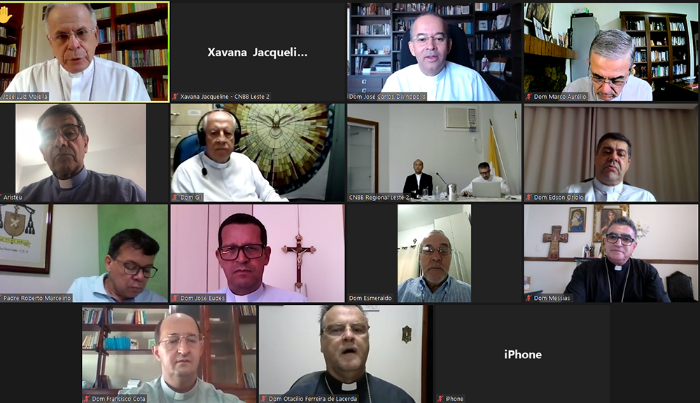 Foto de Conselho Episcopal de Pastoral se encontra em reunião virtual