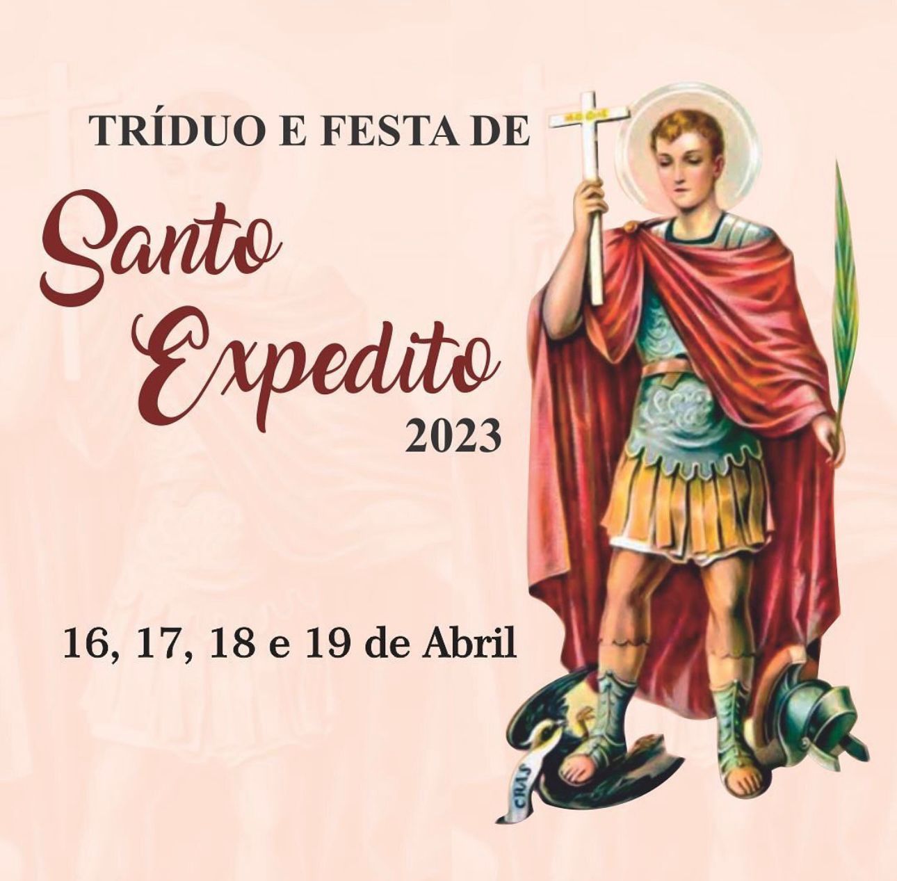 Foto de Festa de Santo Expedito é celebrada em Divinópolis, hoje, 19/04.