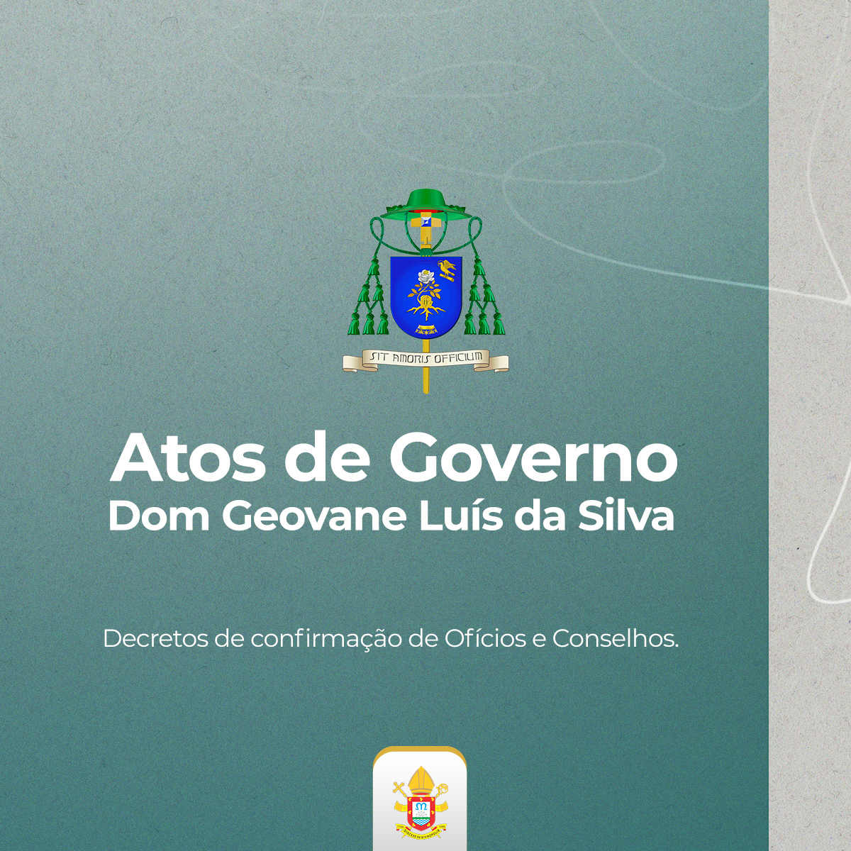 Foto de Dom Geovane Luís confirma ofícios diocesanos e conselhos