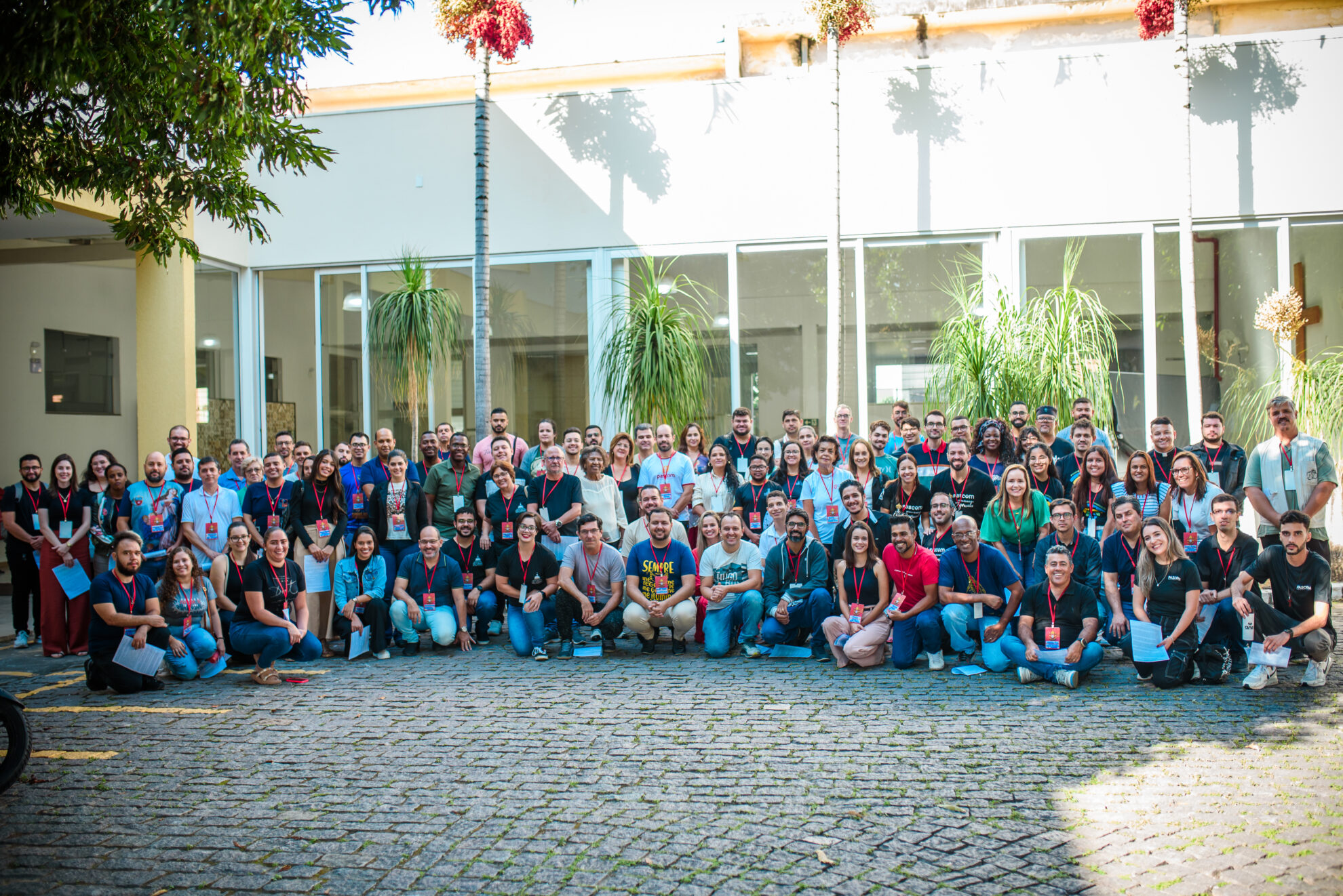 Foto de Lançamento de nova identidade visual da Diocese e encontro com agentes da Pascom aconteceu na Cúria, no último domingo