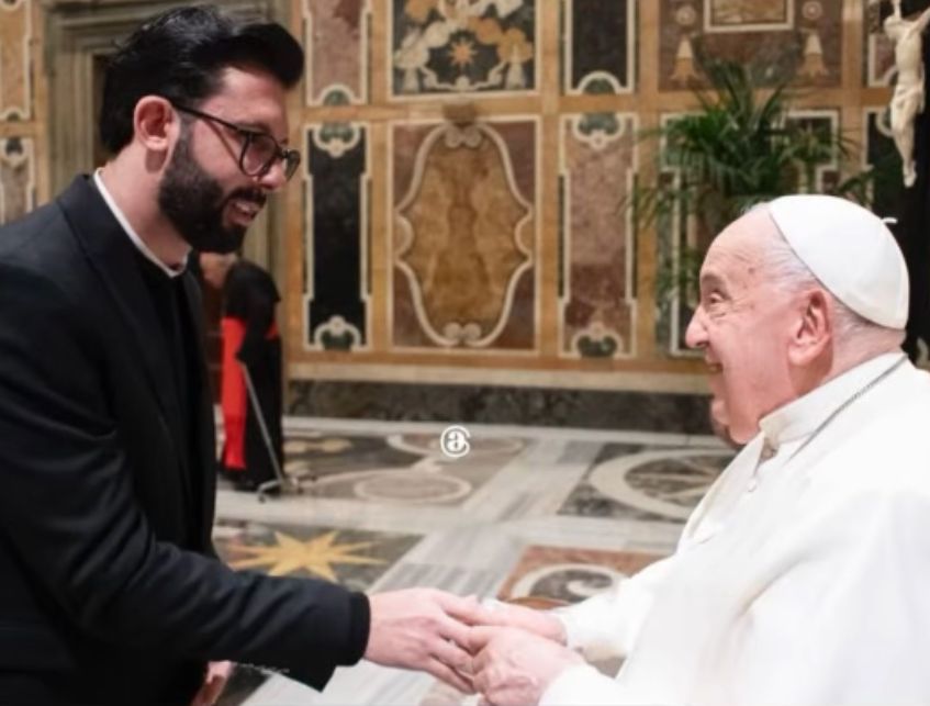 Foto de Presbítero do clero da Diocese participa de curso em Roma e se encontra com o Papa