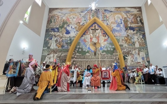 Foto de Tradicional Folia de Reis é realizada no Santuário de Santo Antônio