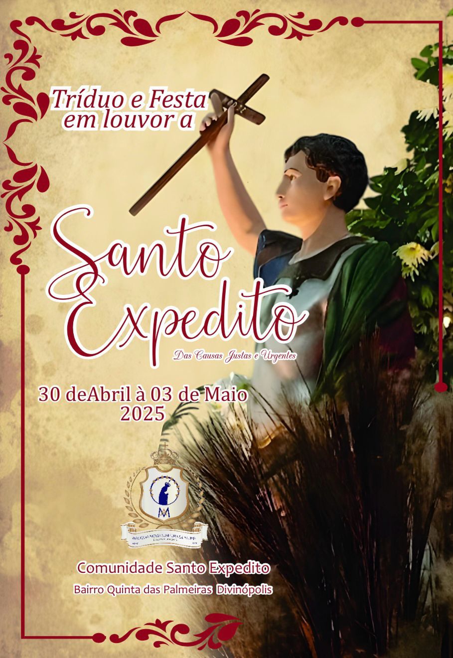 Notícia: Comunidade de Santo Expedito no Quinta das Palmeiras em Divinópolis realiza festa